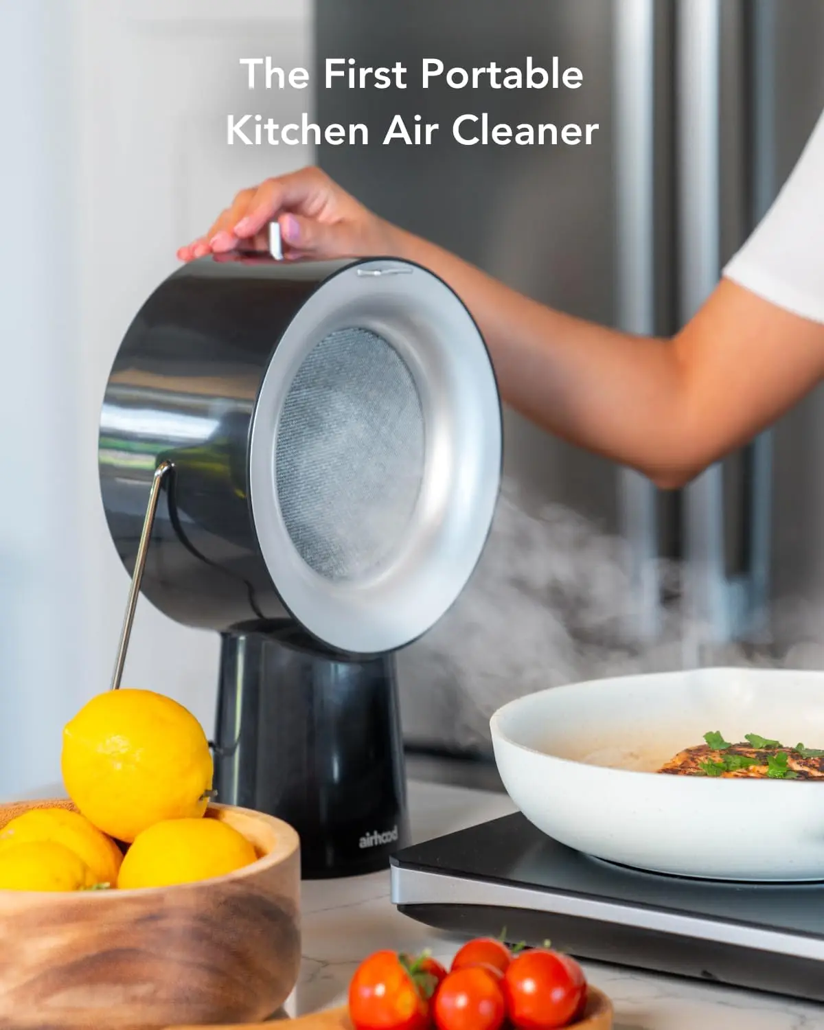 Portable Kitchen Exhaust Fan with 5 Activated Charcoal Air Filter & Stainless-steel Oil Filter  Easy to 2