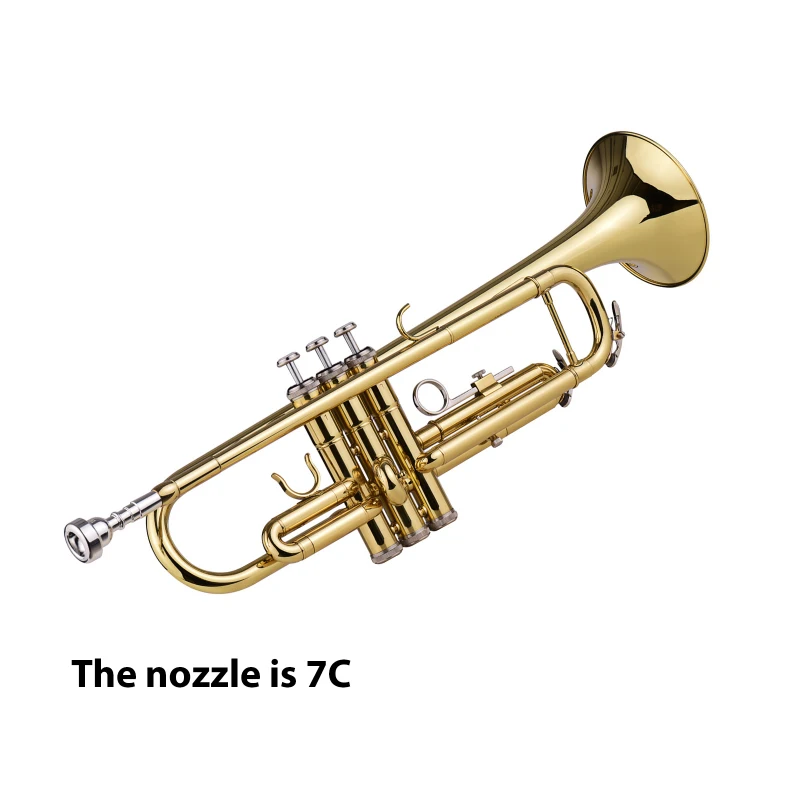 Trumpet Instrument B-flat Brass Wind Instrument Children Professional Performance Student Grade Examination Beginners