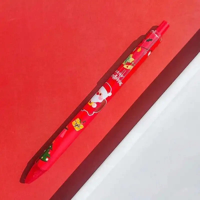 3pcs Cartoon Christmas 0.5mm Gel Pen Cute Student Quick Dry Black Write Ink Pen High Quality Office Signature Pen Christmas Gift