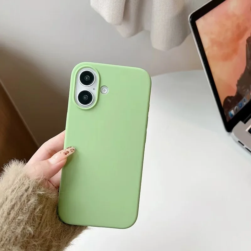 Premium Matte Shockproof Liquid Silicone Phone Case