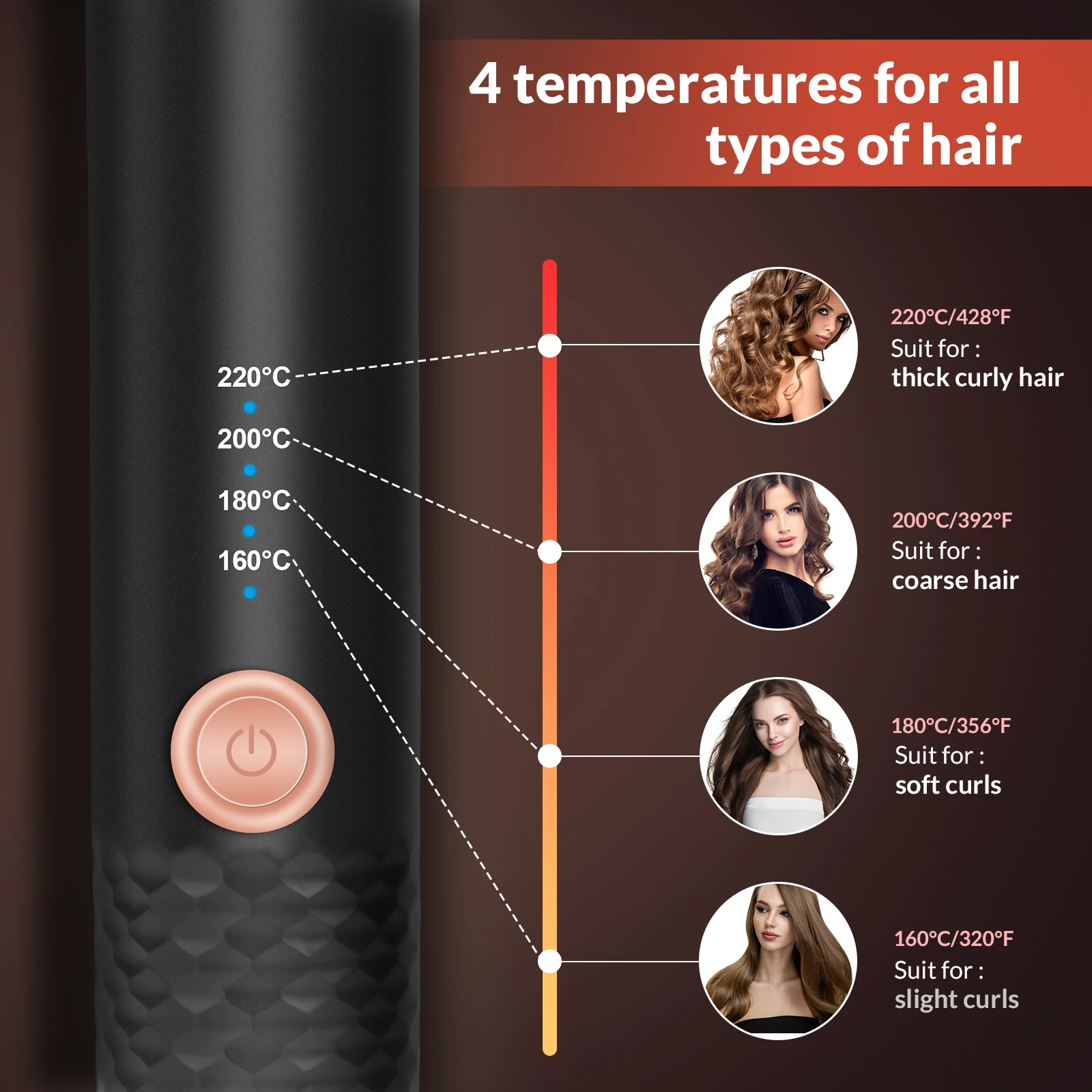 Automatic Curling Iron Automatically Hair Curler Electric Curly Curl Tool 4