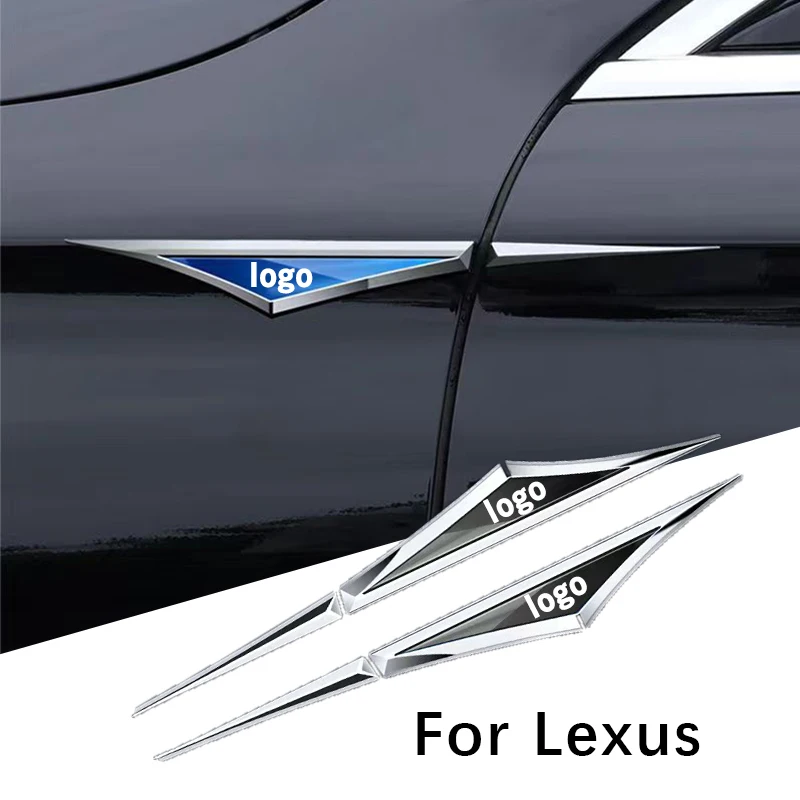 

2pcs Exterior alloy metal 3D car stickers funny decal for Lexus NX NX200t NX250 NX300 NX300h NX350 NX350h NX450h logo auto body