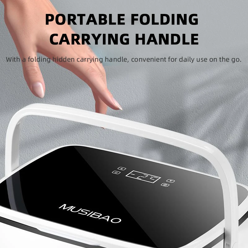 Mini refrigerator Camping refrigerator 18L 220V 12V 24V Car Refrigerator Portable Freezer Electric Compressor Cooler Cooling Range Dual-Use Car Home Dual Zone Foldable