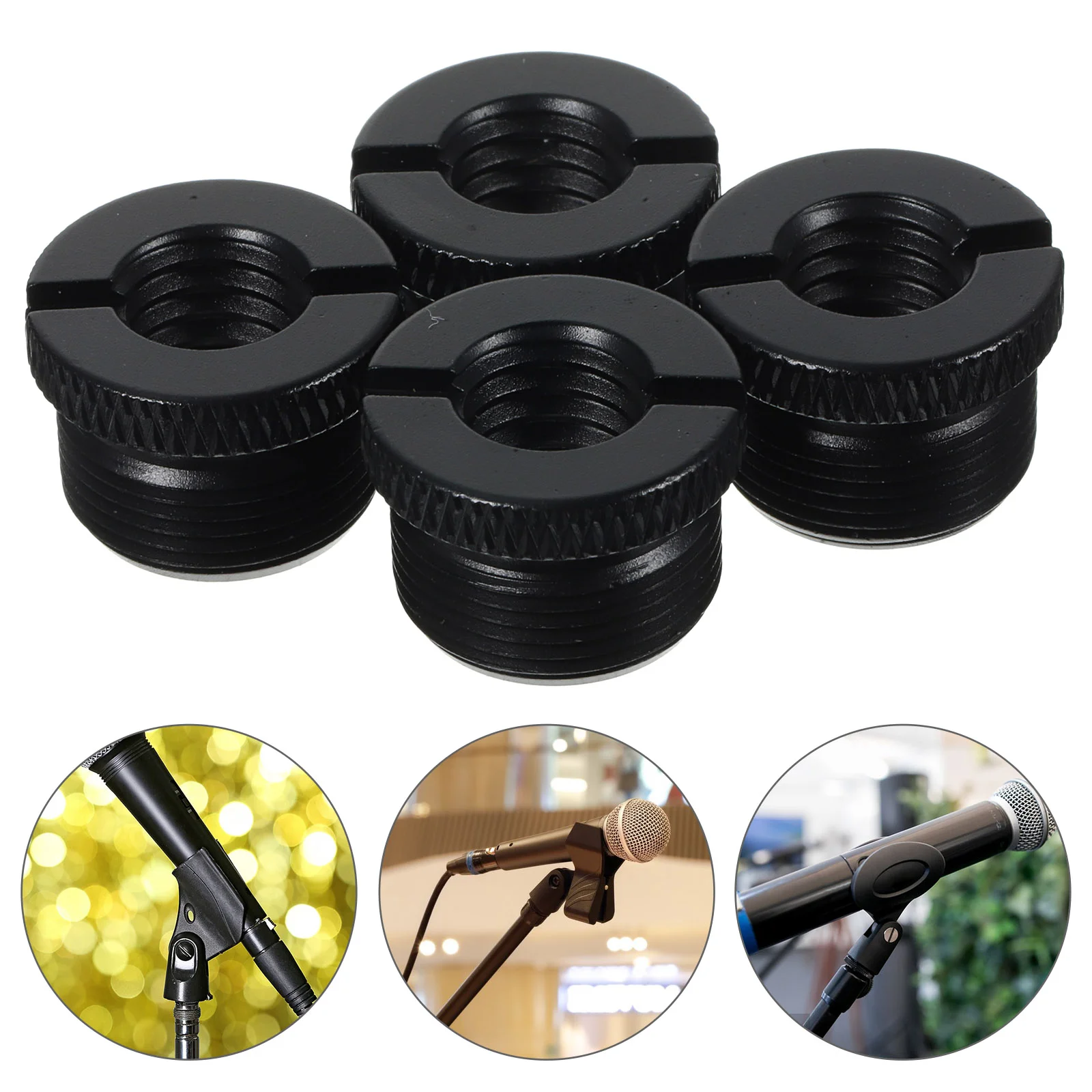 

4pcs Microphone Screws 3/8 To 5/8 Screw Microphone Stand Conversion Screws