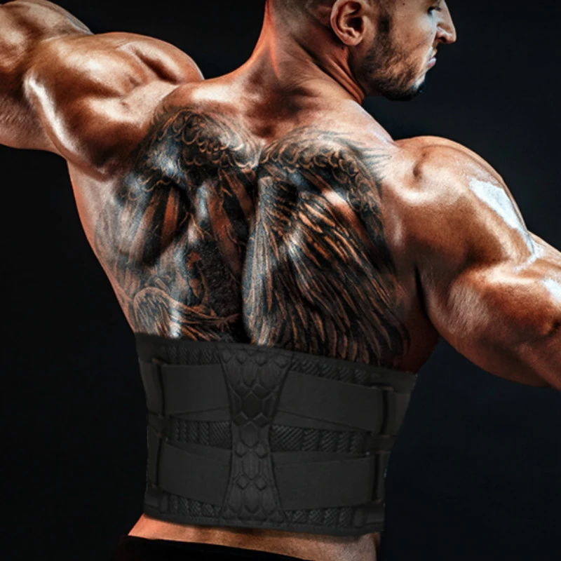 Sports Lower Back Brace Lumbar Support Belt Adjustable Waist Support Straps for Back Pain Relief Corset Body Shaper Gym Belts