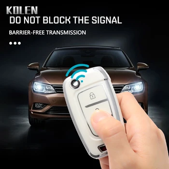 Nuovo TPU Car Flip Key Case Cover Shell per Hyundai Elantra Solaris I30 I35 I40 IX35 Sonata Santa Fe Tucson Verna Celesta Accent - Nuovo TPU Car Flip Key Case Cover Shell per Hyundai Elantra Solaris I30 I35 I40