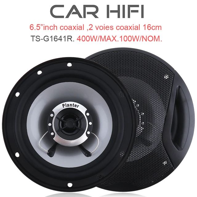 Altavoz Coaxial HiFi para puerta de coche, 6,5 pulgadas, 400W, Audio  automático, música estéreo, frecuencia de rango completo, 2 uds. -  AliExpress