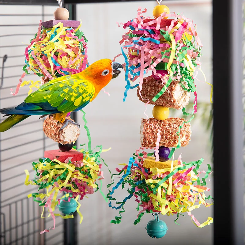 Colorful Parrot Foraging Toy Set 6
