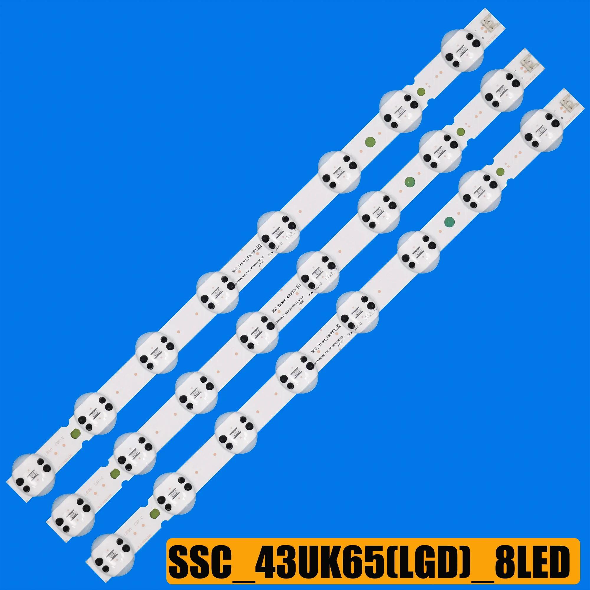 Светодиодные ленты подсветки для 43UK6950PLA 43UK6950PLB 43UK6500PLA 43UK6500PLB 43UK6750 43UK6520 SSC_43UK65(LGD)_8LED_SVL430A62_REV1.0_171201