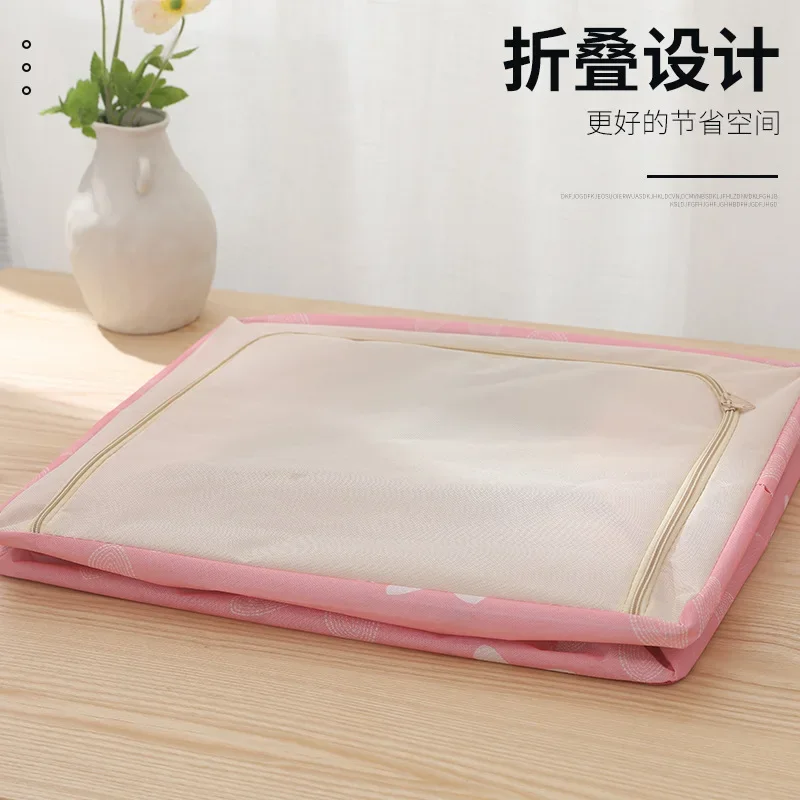 50*40*33cmHome folding storage box Oxford cloth finishing clothes quilt Baina box fabric large steel frame storage box 2
