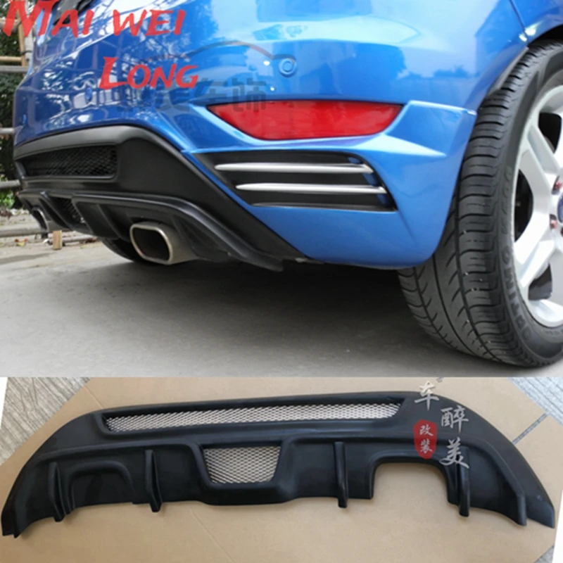 

ST Style ABS Matt Black Rear Bumper Lip Diffuser Apron Splitter Spoiler for Ford Fiesta MK7 2008-2013 Car Accessories