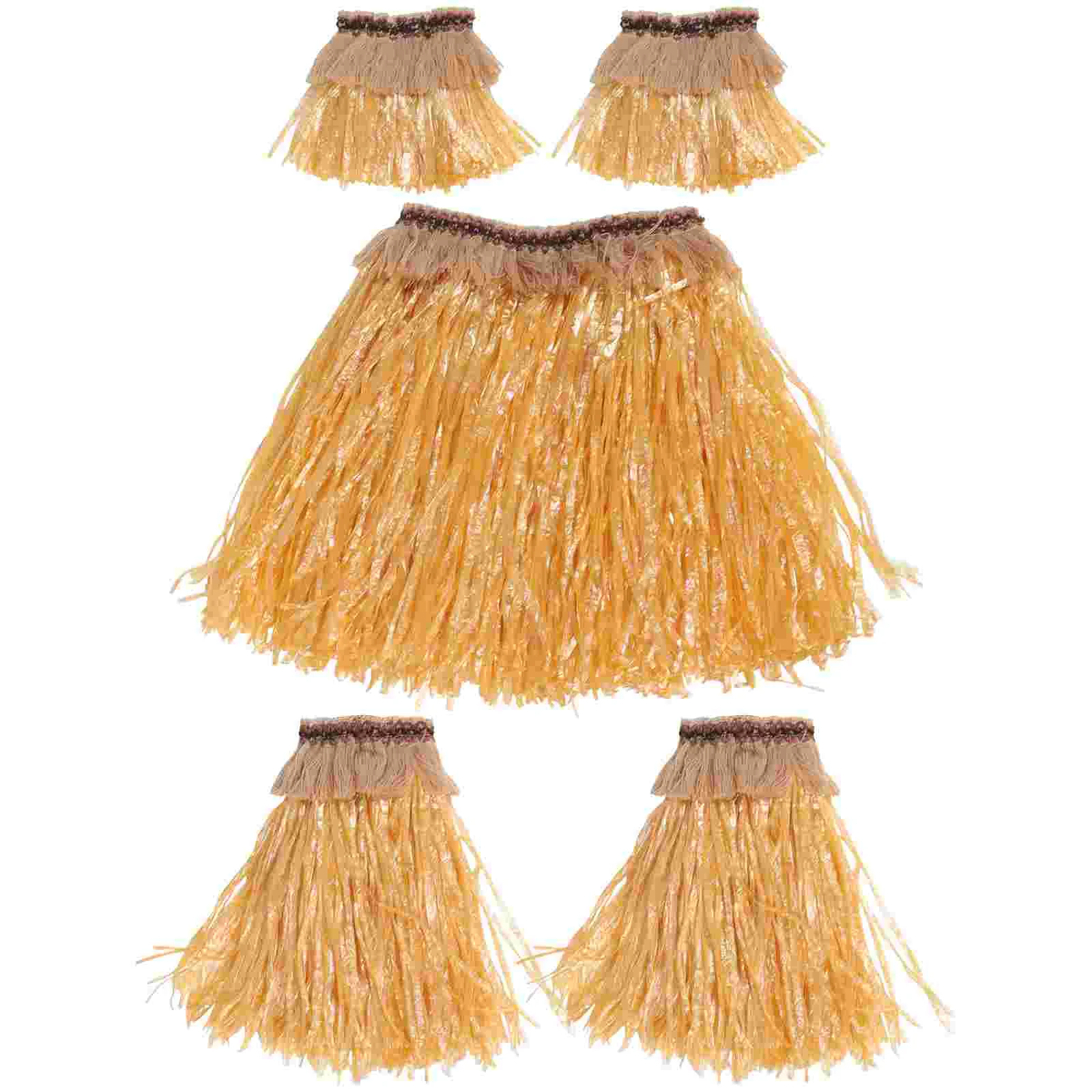 

Hawaiian Grass Skirts for Hula Hawaiian Costumes Party Adults Straw Outfits Kids Ladies Dress Up Hawaii Festive Party Supplies