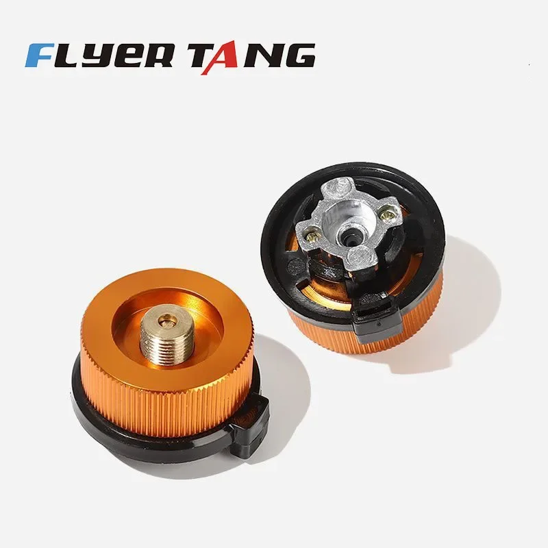 Outdoor Camping Gas Stove Adaptor Split Type Furnace Gas Cartridge Tank Converter Connector Cylinder Adapter Burner Accessories