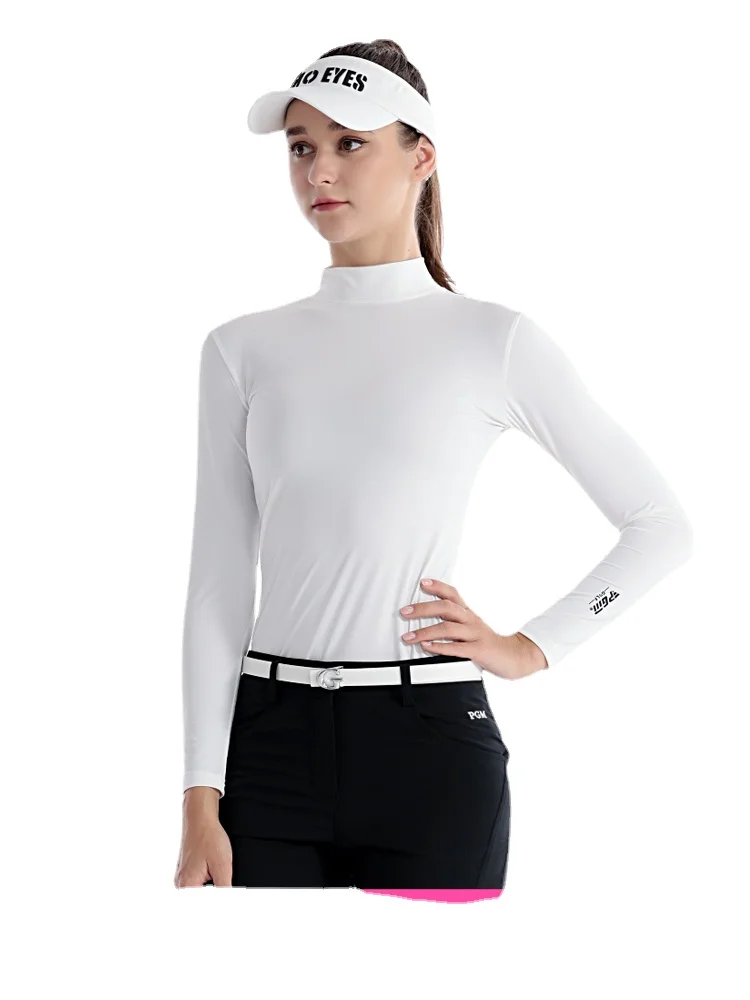 

Golf women's ice silk summer sun protection, high elasticity, breathability, quick drying long sleeves