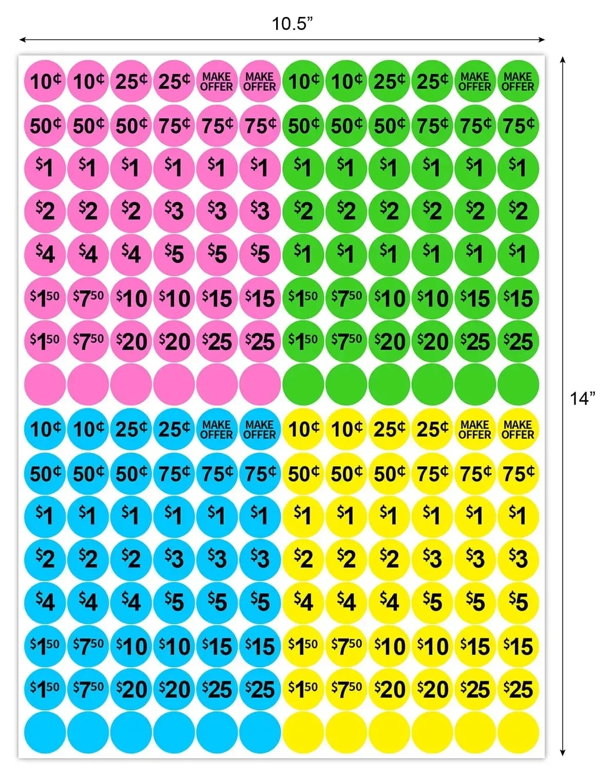 2880 ���� �Ǹ� ���� ��ƼĿ, 0.75 ��ġ �� �÷� ��, ���� ���� �Ҹ� ��ƼĿ, 4 ���� ���� ����