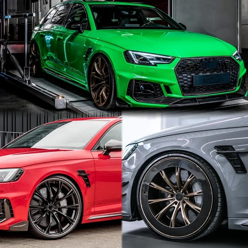 For Car Fender Side Vents Air Wing Vent Trim Sticker Universal For Audi A3 A4 A5 A6 A7 RS3 RS4 RS5 RS6 RS7 S3 S4 S5 S6