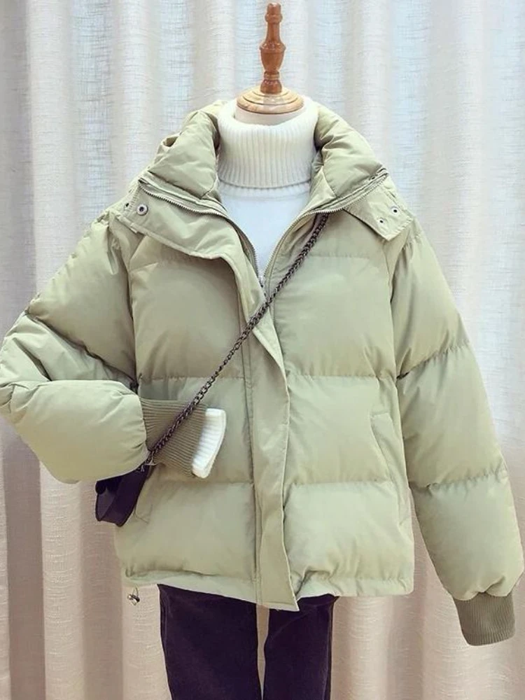 

Winter Clothes Women Parkas Demi-season Jacket for Women Fashion Solid Thick Short Coats Coats for Women Winter Coat Women