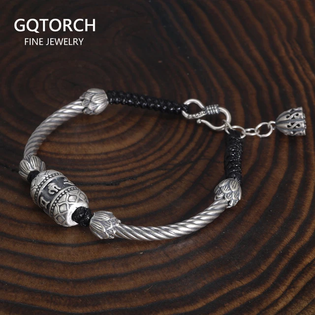 Silver Chain Om Nama Shivaya Bracelet For Men | B310-JMA-110 | Cilory.com