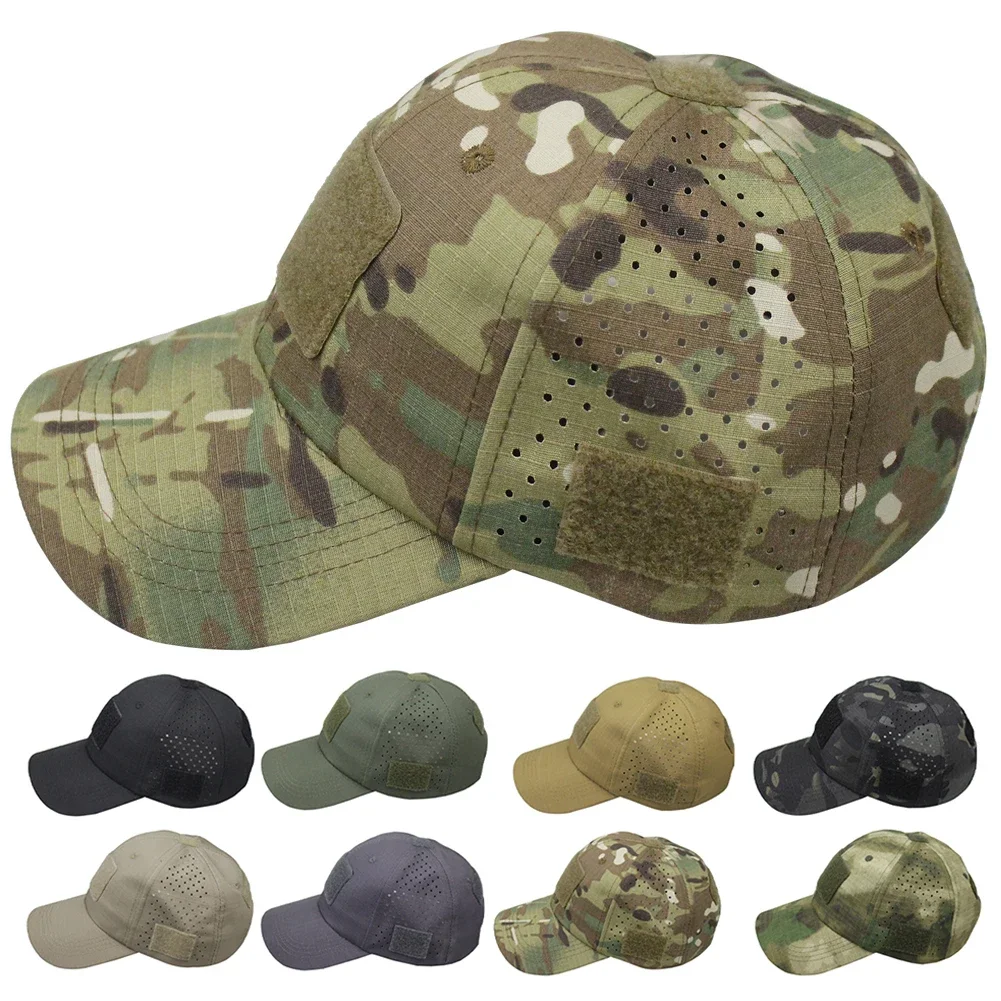 Adult Outdoor Sport Caps Camouflage Hat Baseball Caps Simplicity Tactical Camo Hunting Cap Hats Combat Durable Sun Protection