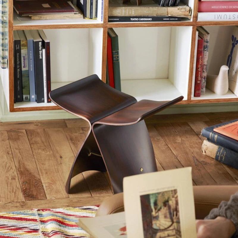 

Simple wind dressing stool Butterfly Stool modern butterfly low stool home door