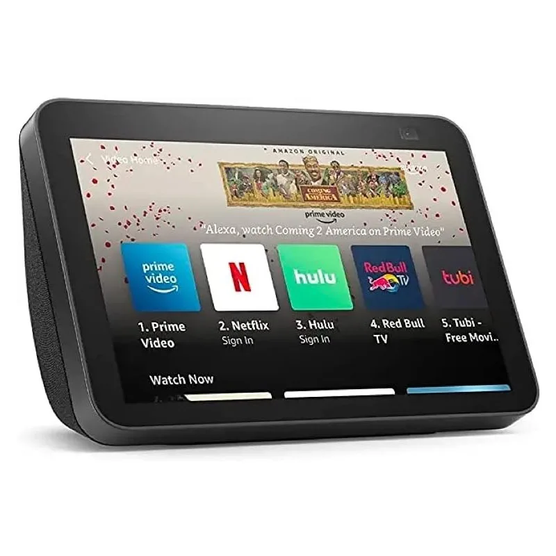 오리지널 에코 쇼 8 2세대 스마트 미니 와이파이 스마트 홈 디스플레이 알렉사와 13MP 카메라 음성 비서 포함