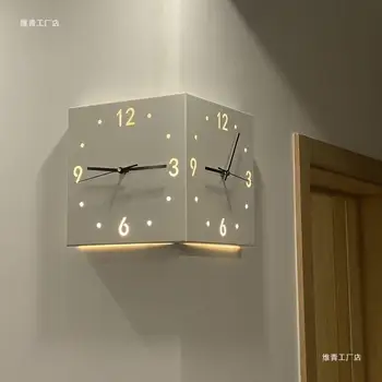 Double-Sided Corner Wall Clock 1