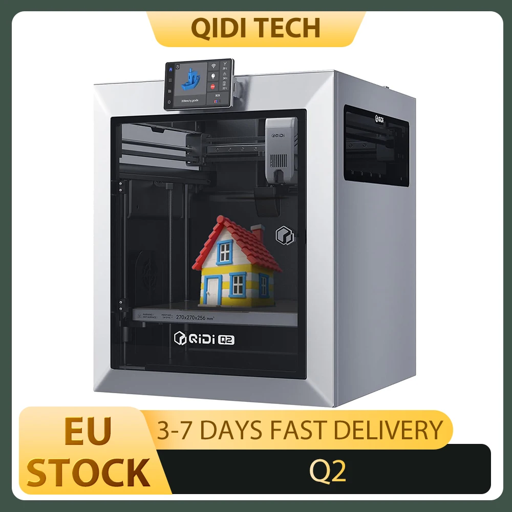 Imprimante 3D QIDI TECH Q2, haute précision 600 mm/s, 370 ° Buse C, caméra IA, grand volume d'impression 270×270×256mm, impression PLA/ABS/PETG/TPU 1 Imprimante 3D QIDI TECH Q2, haute précision 600 mm/s, 370 ° Buse C, caméra IA, grand volume d'impression 270×270×256mm, impression PLA/ABS/PETG/TPU 1