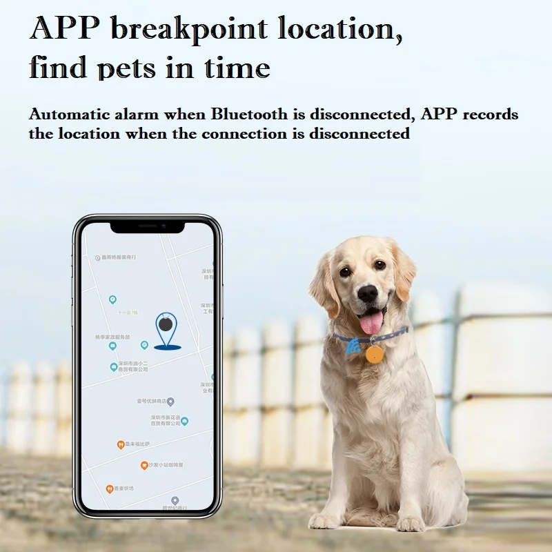 Portable GPS Tracker for Old Men Kid Pet Bluetooth-compatiable 5.0 Mobile App Tracking Smart Anti-loss Device Cat Dog Locator bluetooth tracker,smart tracker,animal tracking collar