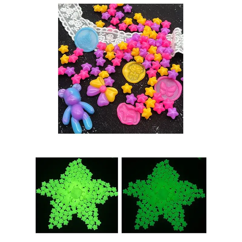 실링왁스 새로운 왁스 씰 골든 실버 파우더 쉽게 착색 오로라 왁스 파이어 페인트 페이스트 DIY 핸드 계정 스크랩북 장식 색칠 도구 10 창의적인 야광 씰링 왁스 비즈, 형광 왁스 씰링 스탬프, 야광 웨딩, 100 개/세트