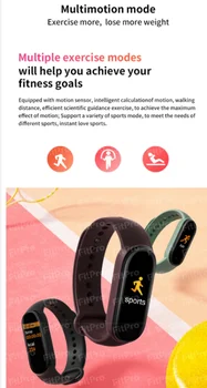 2021 M6 Smart Watch Sports Bracelet Heart Rate Fitness Tracking for Xiaomi Apple Android Wearables 6