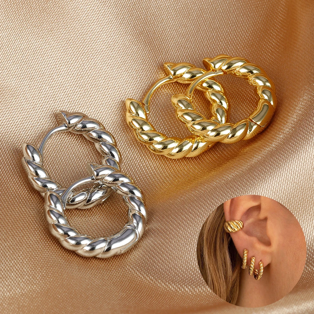 Orecchini A Cerchio In Acciaio Inossidabile Di Alta Qualità, 4-50 Orecchini A Cerchio Piccoli Da 16 Mm, Orecchini A Cerchio Huggie Placcati In Oro 18 Carati, Creazione Di Gioielli (A57) - Italia - Foto 8