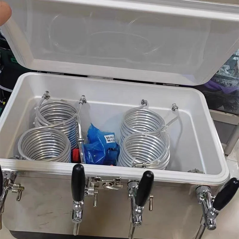 Hot Selling Single 304 Stainless Steel 50L Three Taps Model Beer Cooling Box