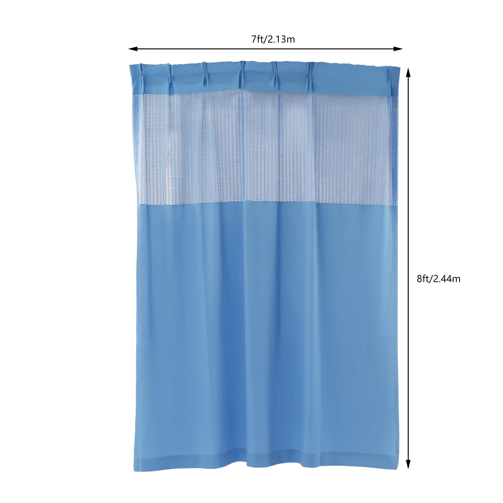 Hospital Curtain with Flat Hooks Machine Weaving Polyester Cubicle Curtain Divider Privacy Screen for Hospital Medical Clinic 3