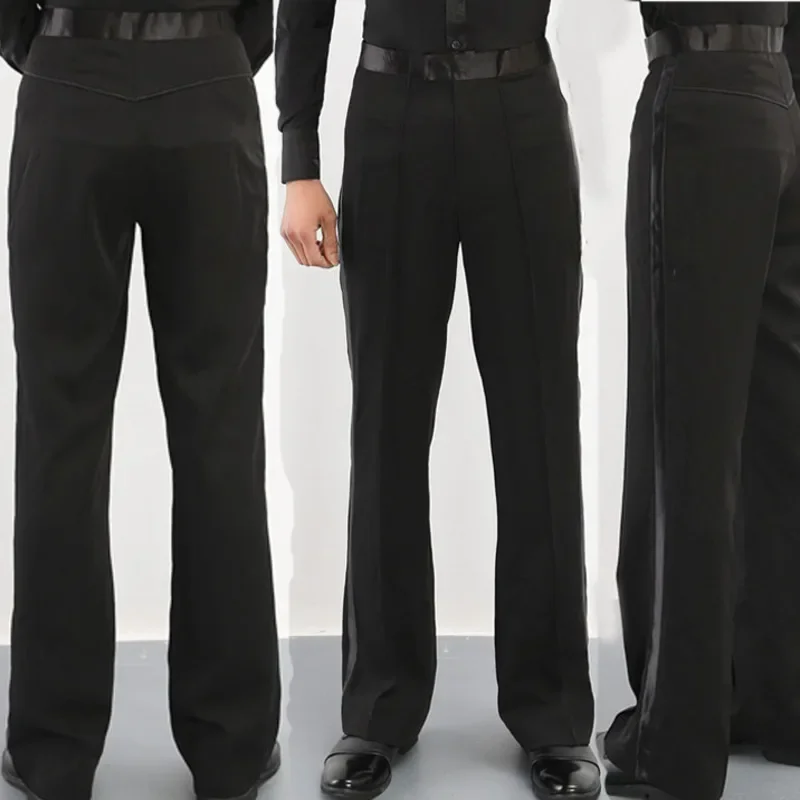 Men's Performance Trousers Tango Pants Men Boys Dancewear Chacha Samba Rumba Latin Dance Pants Ballroom Dance Dance pants