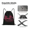 Custom Buffy The Vampire Slayer Drawstring Bags for Shopping Yoga Backpacks Men Women Supernatural TV Show Sports Gym Sackpack 3