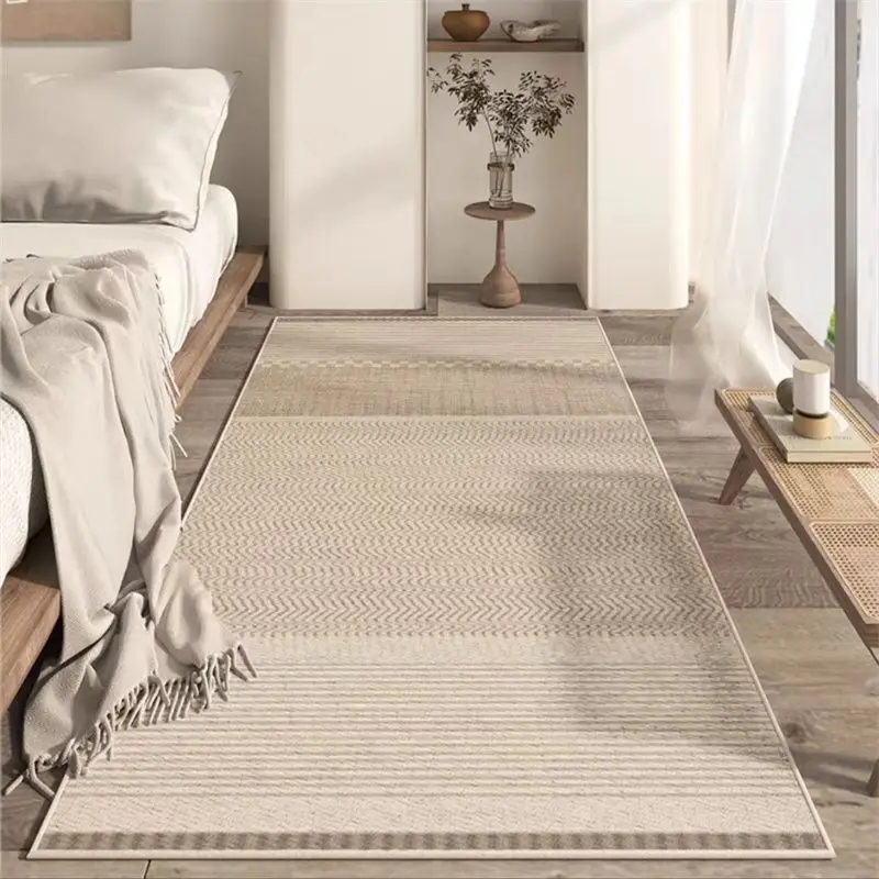 VIKAMA Teppich im französischen Stil für Wohnzimmer, Sofa, Couchtisch, Decke, Schlafzimmer, lange Nachttischdecke, Heimdekoration – Detail 1