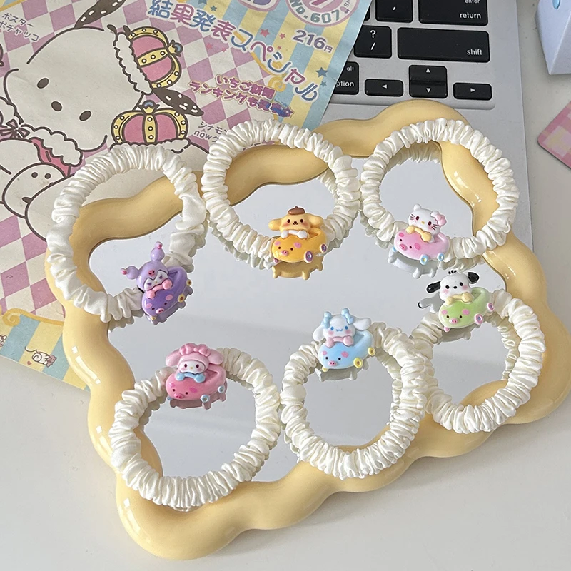

Простой головной убор Sanrio украшения для девочек Hello Kitty My Melody Kuromi Cinnamoroll ободок для волос мультяшный головной убор аксессуары для волос