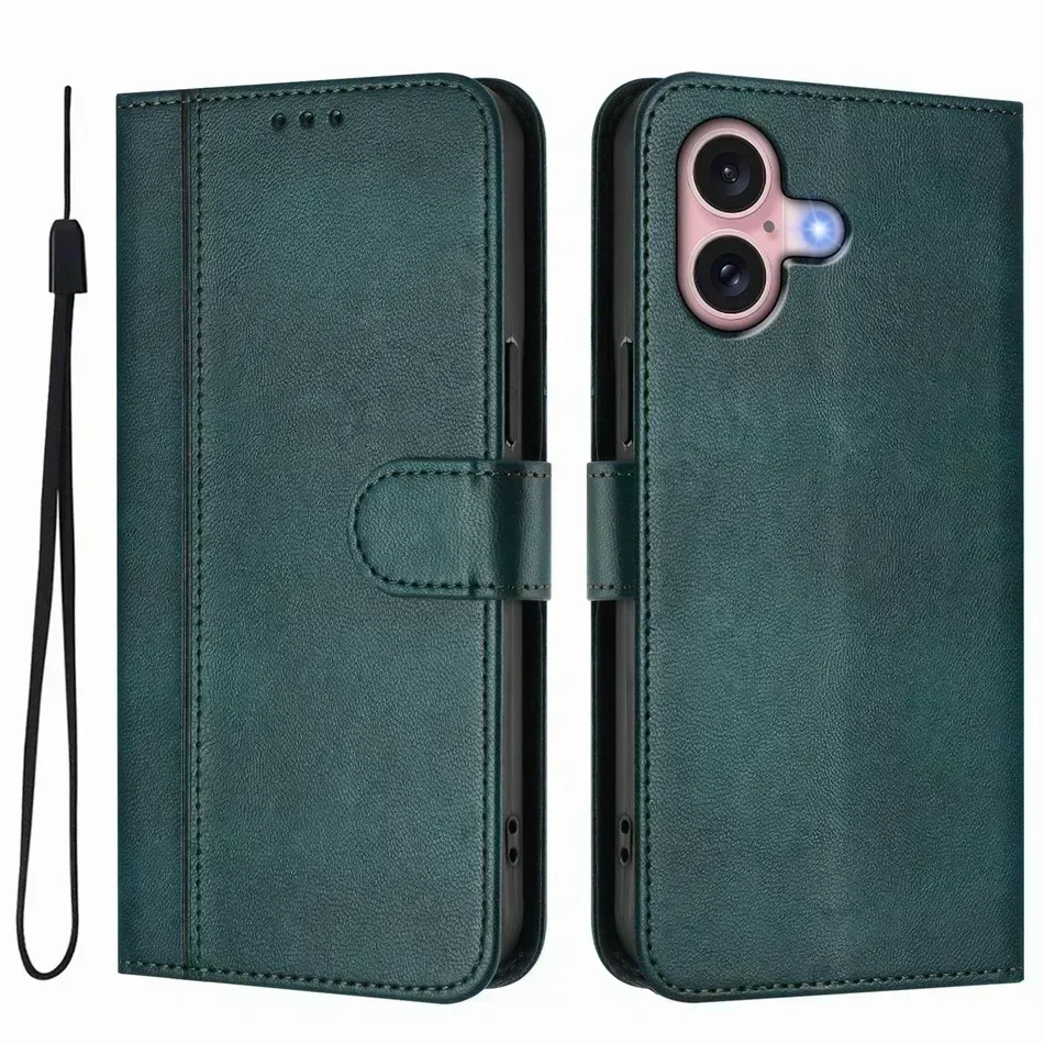 Vintage Flip Wallet Phone Case with Card and Cash Slots