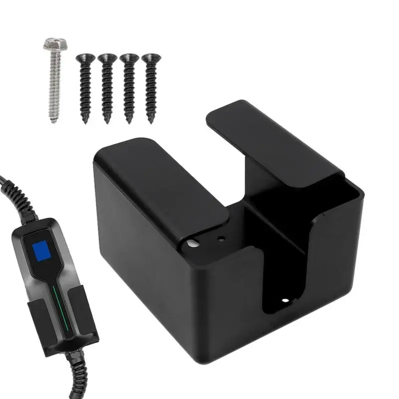 EV Charger Box Holder For Tesla BYD VW New Energy Electric Car Charger Plug Holster Electric Vehicle Charging Control Box Holder ev charging adapter