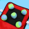 1 Set Children Sticky Ball and Vest Game Props Sticky Ball Vest Group Plaything for Home School (Red, Yellow Vest and 10 Pcs Spo 3