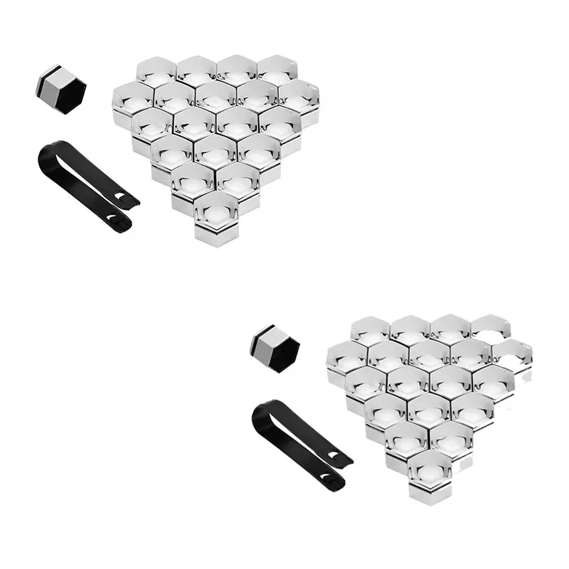 Set of Rust-Proof Car Wheel Nut and Bolt Covers - External Decorative Protection
