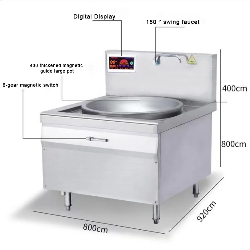 Prezzo Del Produttore Fornello A Induzione Per Hotel Ad Alta Potenza Fornello Magico Commerciale Elettrico Singolo Oem Nastro In Ceramica Ferro Zincat