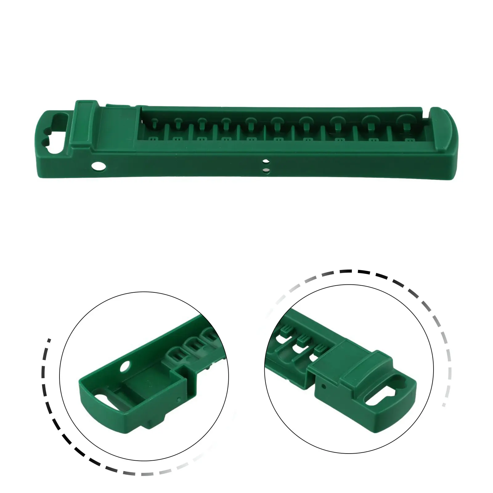 1pc Buchse Organizer Box 3/8 1/4 1/2 zoll Stick ABS Kunststoff Buchse Clip Schiene Halter Für Elektriker steckschlüssel Lagerung Box – Detail 5