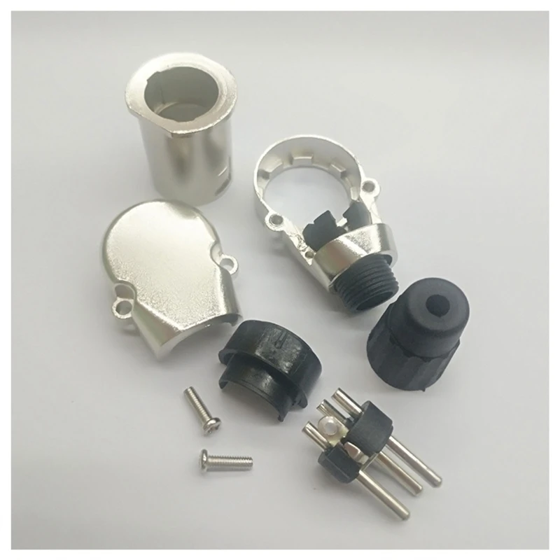 Adattatore Angolare Maschio Femmina A 3 Pin Connettore A 3 Pin In Metallo Per Microfono