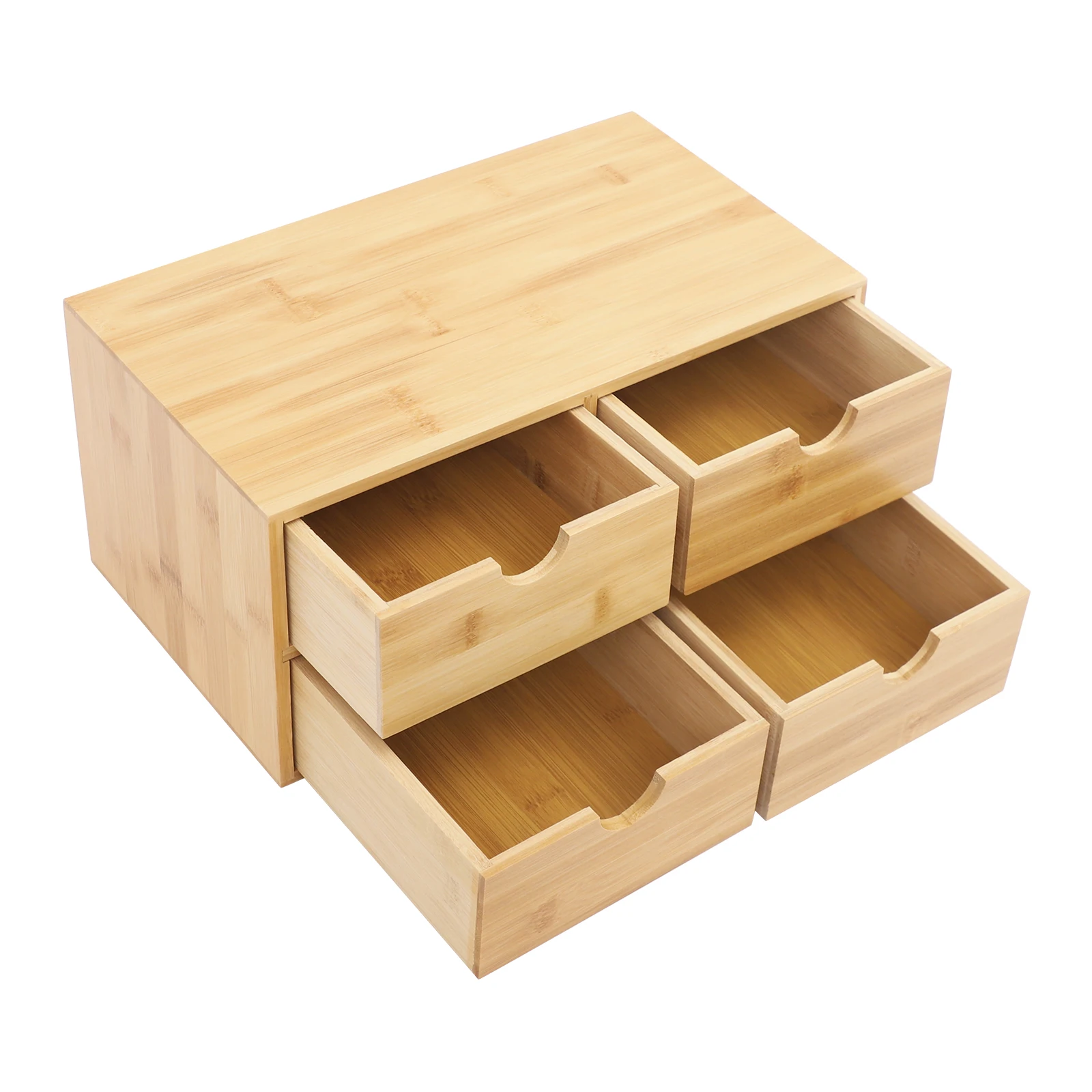 4-Drawer Bamboo Desktop Organizer 5
