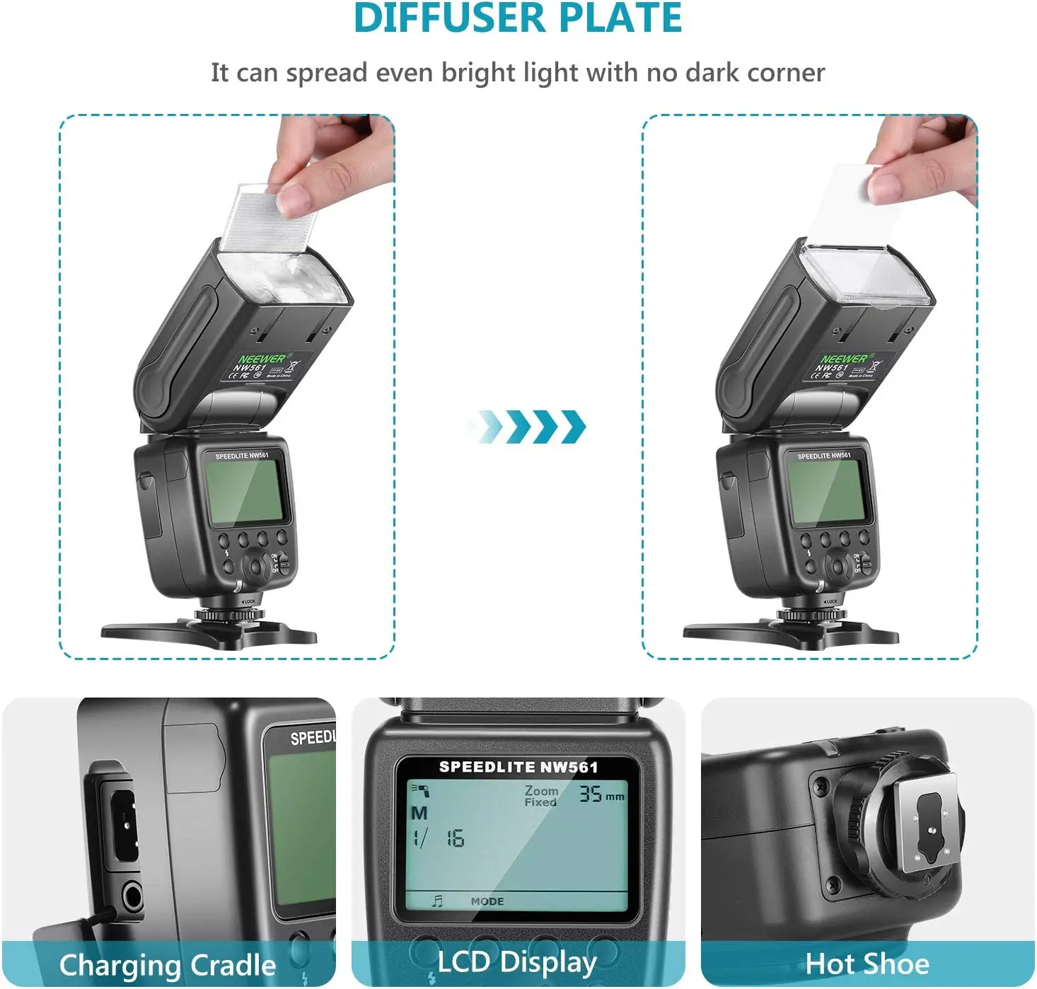 Neewer NW561 LCD Display Flash Speedlite for Canon Nikon
