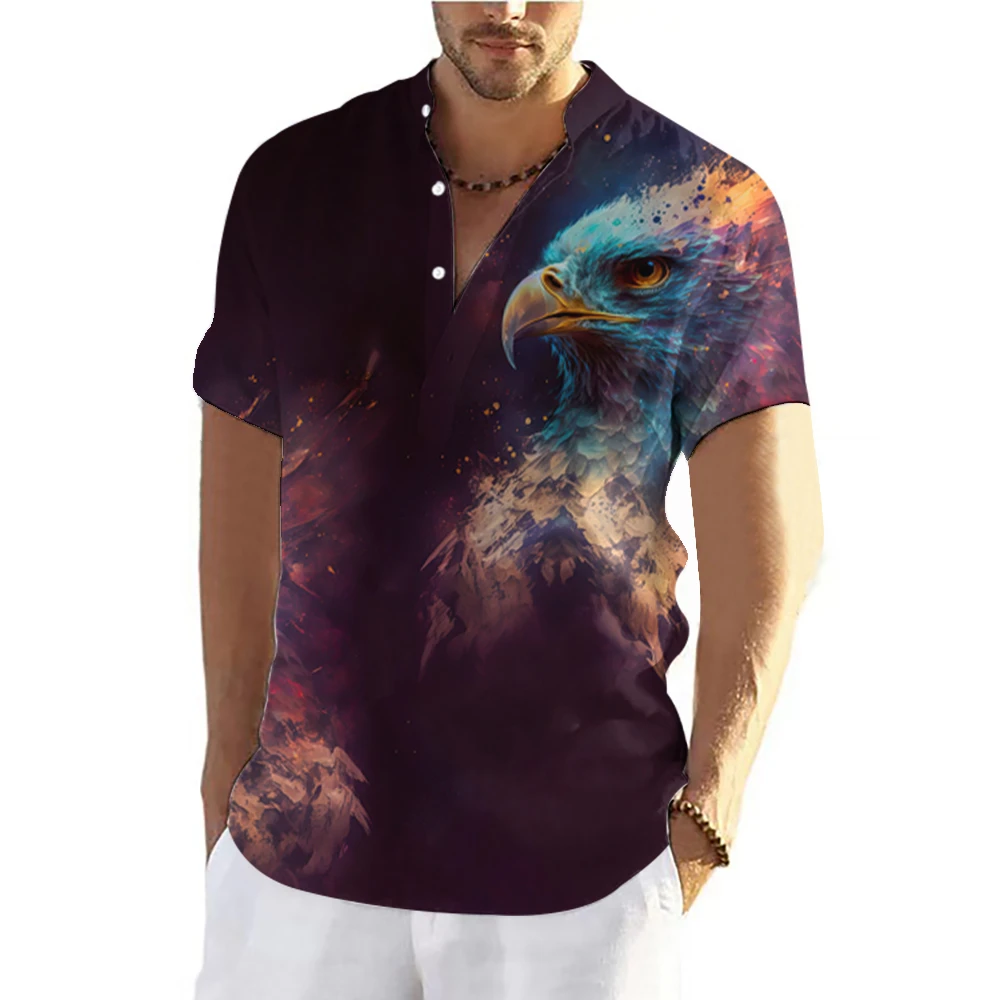 Men Tiger Shirts T-shirts Short Sleeve Tops Animal Graphic Clothing Streetwear V-Neck Pullovers Summer Shirt Tees casual short sleeved shirt short sleeved shirt
