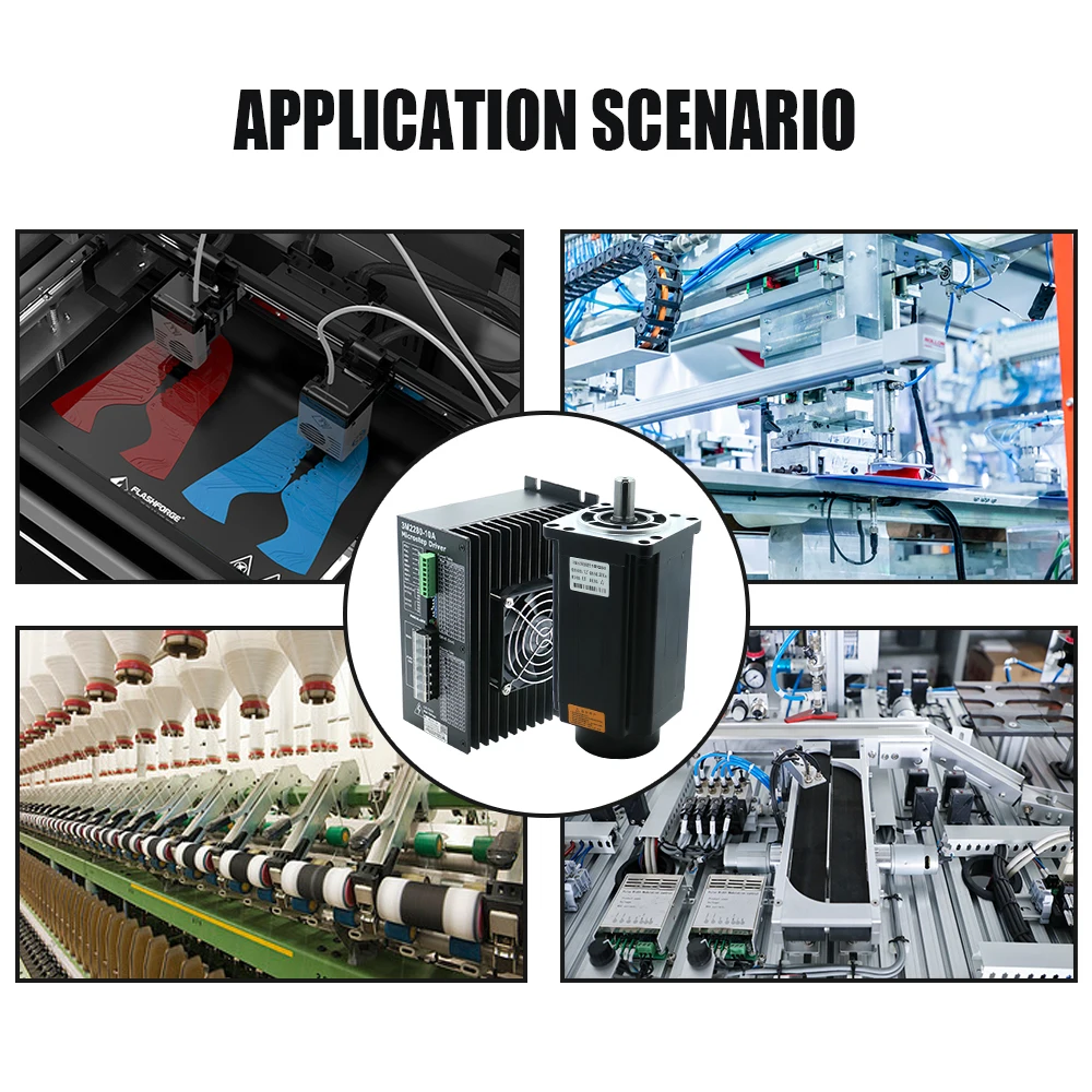 3 상 AC 스테퍼 모터 키트, CNC 라우터 테이블 조각 기계, 110mm, 20N.m, 110BYG350D, 3M2280-10A 드라이버, 220V 하이브리드 6.8A