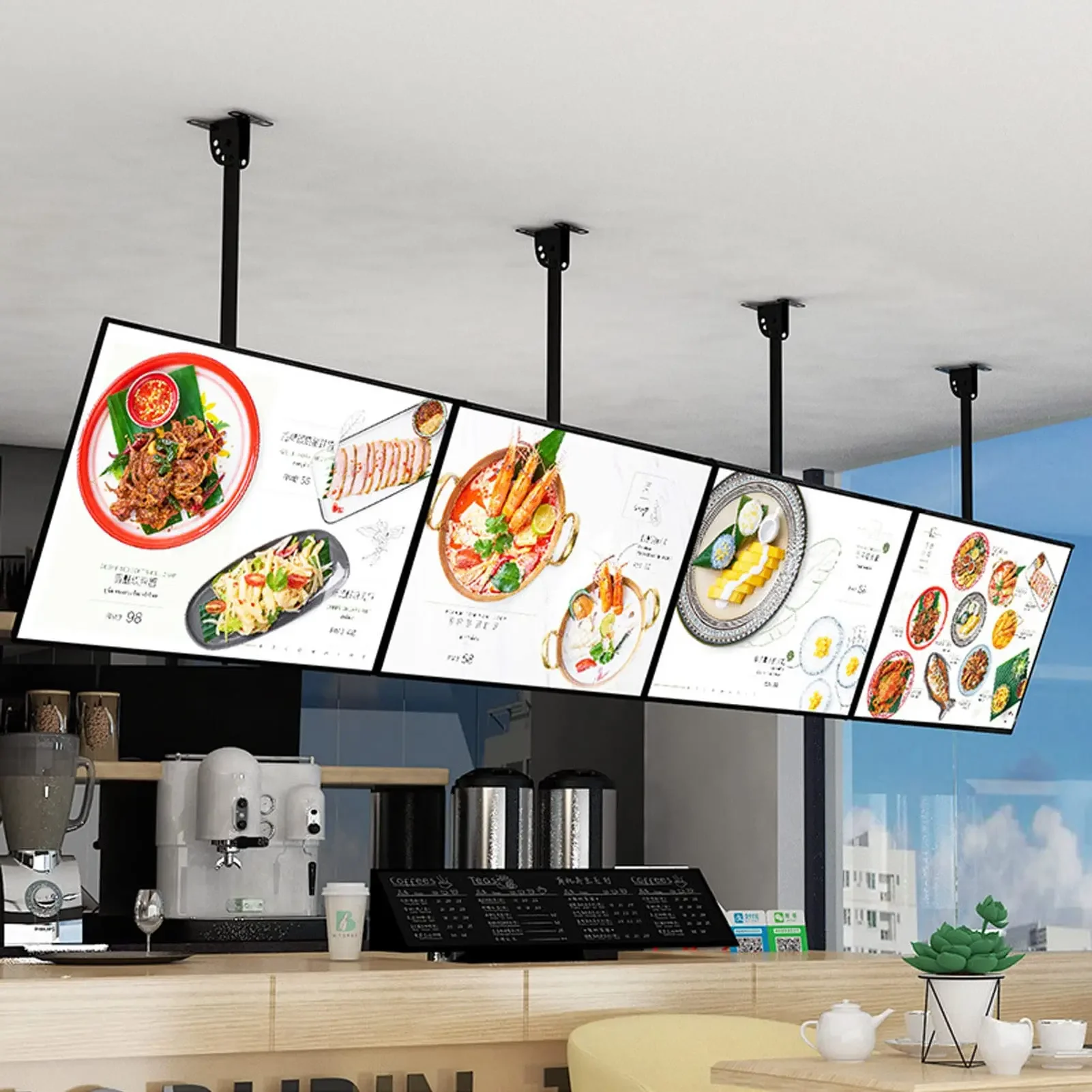 Ultra thin snap frame led light box led menu board led advertising