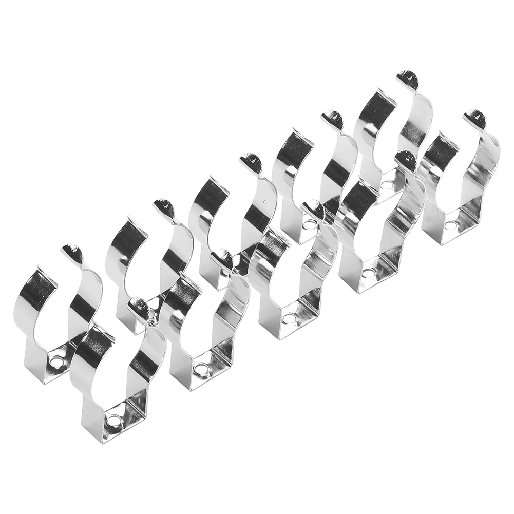 Reliable Tool Organization with 10pcs Silver Spring Terry Clips 304 Stainless Steel Construction (118 characters)